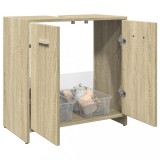 vidaXL Dulap chiuvetă baie, stejar sonoma, 60x33x60 cm, lemn prelucrat