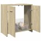 vidaXL Dulap chiuvetă baie, stejar sonoma, 60x33x60 cm, lemn prelucrat