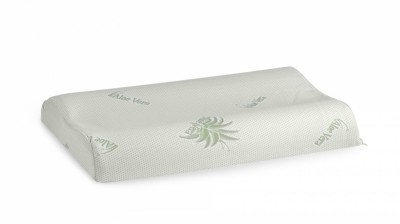 Perna ergonomica Memory Aloe Vera Somnart, sustinere exacta pentru gat si cap, husa detasabila, 42x72x12 cm foto