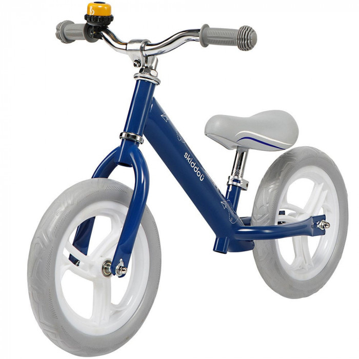 Bicicleta fara pedale Nils, Skiddou, Denim, Bleumarin