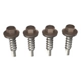 Surub pentru tigla metalica, autoforant, Bilka, maro inchis (RAL 8019), 4.8 x 20 mm, 250 bucati
