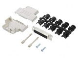 Conector D-Sub 25 PIN Mamă Unghi 45&deg; Lipire Gold Flash
