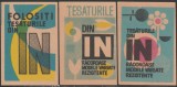 1966-1967 Romania - Set 3 etichete de chibrituri romanesti Folositi tesaturile din in
