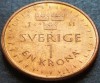 Moneda 1 COROANA - SUEDIA, anul 2016 *cod 4921 A, Europa