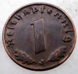 2.487 GERMANIA WWII 1 REICHSPFENNIG 1940 J, Europa, Bronz