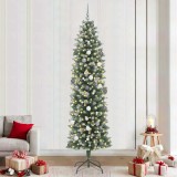 Copac Artificial Slăb de Crăciun Verde 240 cm PVC