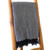 Patura Boho Confort - 125x150cm - Bleumarin Zigzag