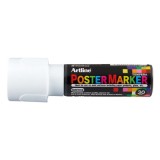 Marker pentru poster ARTLINE, corp plastic, varf tesit 30mm - alb
