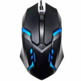 Mouse optic cu fir, gaming, lumini RGB, 2000 DPI, USB, JITE, Negru