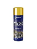 Vopsea spray retus decorativ efect crom Bostik Super Color, auriu, lucios, interior/exterior, 400 ml
