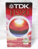 Caseta video VHS TDK 90 minute HS90 - sigilata