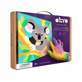 Set pictura cu argila usoara, 29*29 cm - koala, Okto