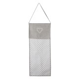 Cumpara ieftin Sac depozitare bumbac alb gri 28x1x68 cm