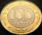 Cumpara ieftin Moneda exotica bimetal 100 TENGE - KAZAHSTAN, anul 2020 * cod 809, Asia