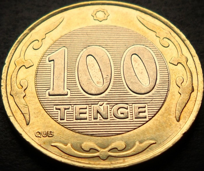 Moneda exotica bimetal 100 TENGE - KAZAHSTAN, anul 2020 * cod 809