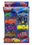 Set 8 Mașinuțe Cars, Personaje Fulger McQueen, Bucșa, Sheriff, Jucării Pixar, Colecție, Cadou
