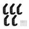 C&acirc;rlig Perete Negru Set 5 Buc HookBlack Material Solid Rezistent Design