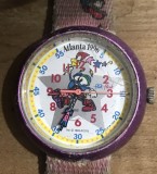 CSM3 Donator Ceas Copii Flik Flak Swatch Atlanta 1996 Mascota Izzy Jocuri Olimpice Vintage Colectie Sport Quartz Rare Retro