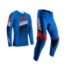 Costum Moto Leatt 3.5 Royal - Tricou+Pantaloni, Material Plasa 3D, Protectie Genunchi, Impermeabil, Talie Ajustabila