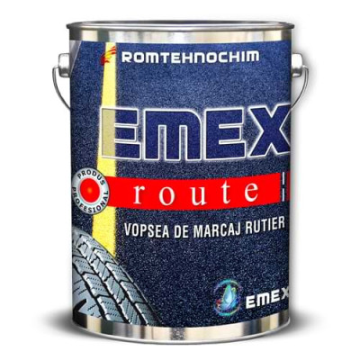 Vopsea Marcaj Rutier &amp;ldquo;Emex Route&amp;rdquo; - Albastru - Bid. 5 Kg foto