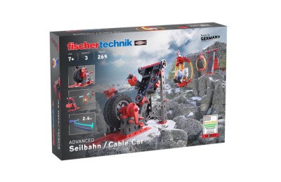 Kit constructie STEM Transport pe cablu, Fischertechnik, 269 piese foto