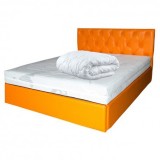 Set Saltea cu spuma poliuretanica HR, Memory Foam 4cm, Zeus Memory Comfort Dodolut 180x200x20cm, husa detasabila tricot, hipoalergenica, fermitate tar