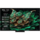 Televizor TCL MiniLed 55C7K, 139 cm, Smart Google TV, 4K Ultra HD, 100Hz, Clasa F (Model 2025), Smart TV