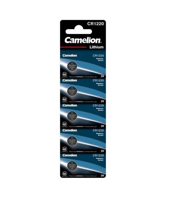 Baterie Camelion CR1220 3V litiu blister 5 buc.