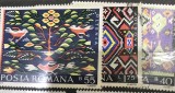 (T) Timbre Serii Romania Arta Modele Zonale