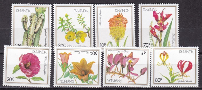 Rwanda 1982 flori MI 1167-1174 MNH
