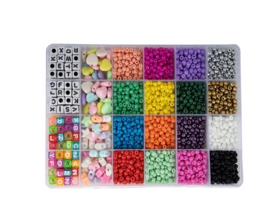Set margele confectionare bratari, 4000 elemente, MalPlay 109888 foto