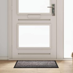 vidaXL Covoraș de intrare Gri deschis 60 x 40 x 1.2 cm Țesătură Teddy 42013444