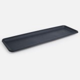 Farfurie dreptunghiulară pentru jardinieră din plastic antracit, CMCLASS