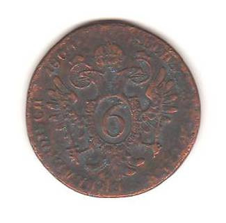 SV * Imperiul Habsburgic / Austria 6 KREUZER / CREITARI 1800 S * foto