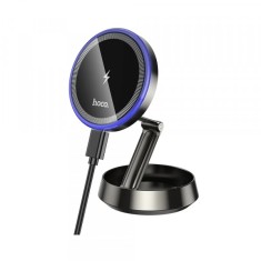 Incarcator Auto Wireless HOCO HW33, 15W, 1.67A, Gri