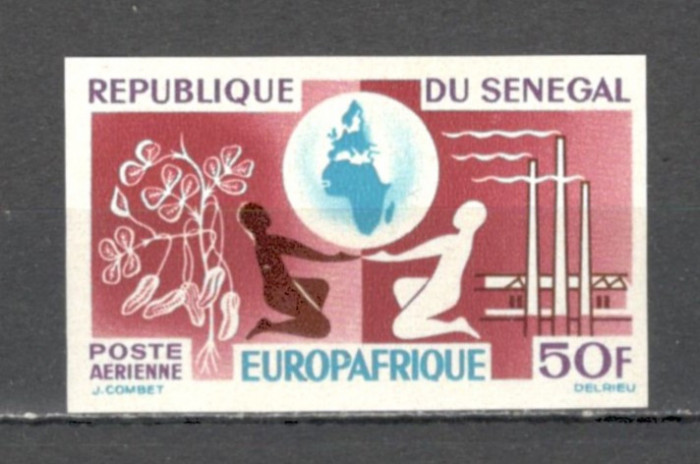 Senegal.1964 Posta aeriana-Colaborarea EUROPAFRICA nedantelat MS.54