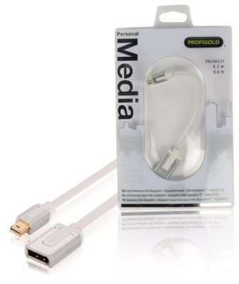 Adaptor Profesional mini DisplayPort - DisplayPort v1.1 0.2m alb Profigold foto