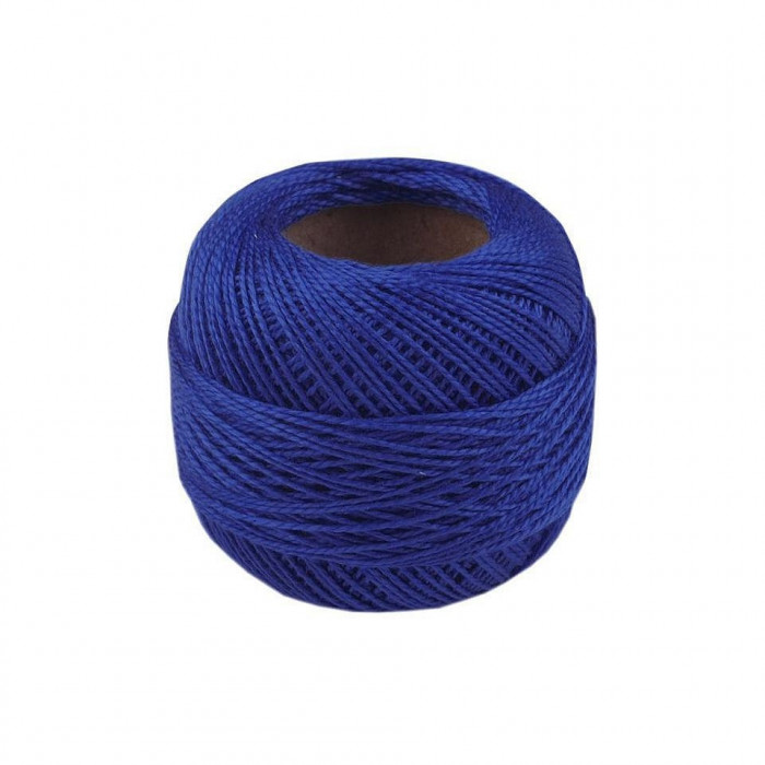 Ata pentru brodat Cotton Pearl NITARNA, 85 m, Bleumarin