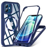 Husa 360&Atilde;&sbquo;&Acirc;&deg; iPhone 12 Techsuit ColorVerse MagSafe, albastru