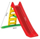 Cumpara ieftin Tobogan Copii Dohany Speed 170 cm, Rosu, Stabil si Sigur, Trepte Antiderapante, Plastic Rezistent UV