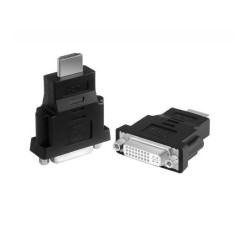 Adaptor universal HDMI tata - DVI mama, 24+5, negru argintiu