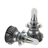 Cumpara ieftin Set 2 LED-uri Auto Techstar&reg; A1, H7, 40w, 4000 Lumeni, 6500K, AUTO, 12-24 Volti, CSP, Canbus, Radiator Aluminiu