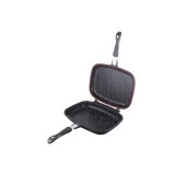 Tigaie dubla dreptunghiulara, aluminiu,32x24x7.5cm, Dark Line Classic, Cooking by Heinner