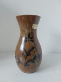 Cumpara ieftin Vaza ceramica vintage Gres Le Refuge Hand Made Stoneware 21cm inaltime