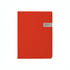 Agenda nedatata 16.5 x 23.5 cm, rosie, cu memory stick de 8 Gb Notebook USB