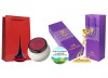 Set cadou pentru Ea, parfum de femei Love Potion insotit de crema corp, trandafir auriu din plastic suflat la baza cu aur si insigna Dactylion cu mesa, 50 ml, Oriflame