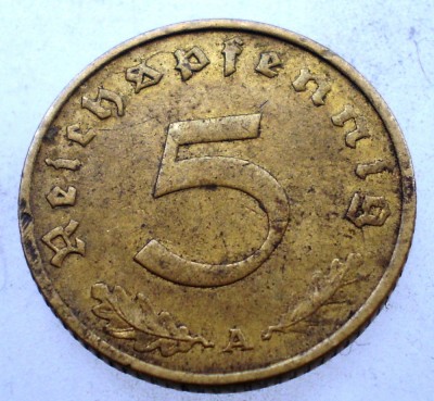 2.486 GERMANIA 5 REICHSPFENNIG 1937 A foto