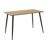 Cumpara ieftin Masa Cuba MDF culoare sonoma - negru 120x80x76cm