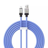 Cablu de date usb la lightning incarcare rapida, 2.4a, 2m baseus coolplay, blue