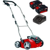 Einhell GE-SC 35/1 Li PXC + Twinpack + 4514095 - Scarificator 350 mm + Set 2 acumulatori si incarcator Li-Ion 18 V 4 Ah